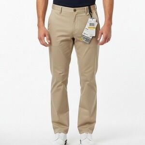 New Grand Slam Golf Pants 44x34L Mens Khaki Beige Motion Flux Active Stretch